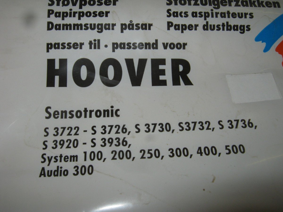 Scanpart stofzuigerzakken geschikt voor Hoover Sensotronic Cleanbag HO32