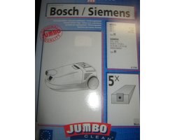 JUMBO CLEAN stofzuigerzakken geschikt voor Bosch Siemens type H JC3160 5 stuks micro