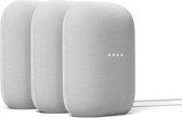 Google Nest Audio - Chalk - 3-pack