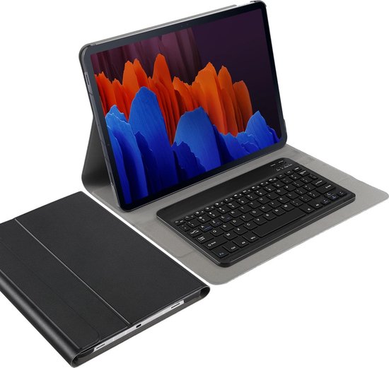 Galaxy Tab Plus / S7 FE Hoes met toetsenbord - AZERTY Belgisch - Frans Layout -... | bol.com