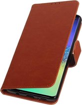 Wicked Narwal | Premium bookstyle / book case/ wallet case voor Samsung Samsung Galaxy S10 Plus Bruin