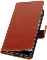 Wicked Narwal | Premium bookstyle / book case/ wallet case voor Nokia 7.1 Bruin