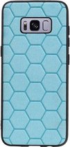 Wicked Narwal | Hexagon Hard Case voor Samsung Samsung Galaxy S8 Blauw