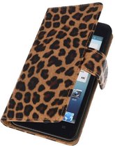 Wicked Narwal | Panter print  bookstyle / book case/ wallet case Hoes voor Huwaei Huawei Ascend G510 Panter print