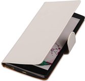 Wicked Narwal | bookstyle / book case/ wallet case Hoes voor LG Nexus 4 Wit