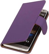 Wicked Narwal | bookstyle / book case/ wallet case Hoes voor HTC One SV Paars