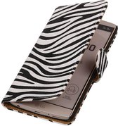 Wicked Narwal | Zebra bookstyle / book case/ wallet case Hoes voor LG V10 Wit