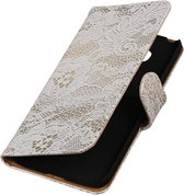 Wicked Narwal | Lace bookstyle / book case/ wallet case Hoes voor LG G5 Wit