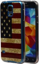 Wicked Narwal | Amerikaanse Vlag TPU Hoesje voor Samsung Galaxy S5 G900F USA