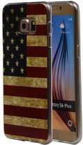 Wicked Narwal | Amerikaanse Vlag TPU Hoesje voor Samsung Galaxy S6 Edge Plus G928FU