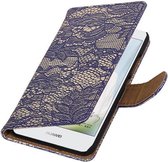 Wicked Narwal | Lace bookstyle / book case/ wallet case Hoes voor Huawei Nova Blauw