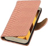 Wicked Narwal | Snake bookstyle / book case/ wallet case Hoes voor Samsung Galaxy A3 2017 A320F Zwart