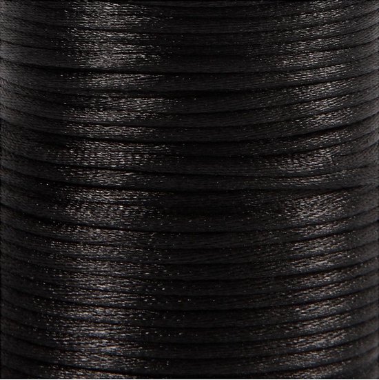Cordon polyester 2 mm noir 50 m 