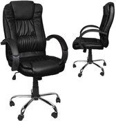 Bol.com Malatec New York bureaustoel - directie stoel - ergonomisch - verrijdbaar - zwart aanbieding