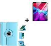 iPad Air 2020 hoesje - iPad Air 2020 Screenprotector - 10.9 inch - Tablet Cover Case Turquoise + Screenprotector