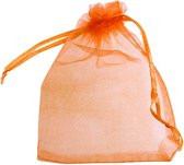 Organza Zakjes (13 x 18 cm) Bright Orange (25 Stuks)