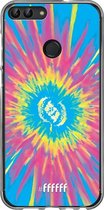 Huawei P Smart (2018) Hoesje Transparant TPU Case - Flower Tie Dye #ffffff