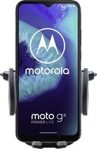 Shop4 - Motorola Moto G8 Power Lite Autohouder Verstelbare CD Houder Zwart met Draaiklem Zwart