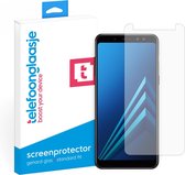 Telefoonglaasje Screenprotectors - Geschikt voor Samsung Galaxy A8 Plus 2018 - Case Friendly - Gehard Glas Screenprotector - Geschikt voor Samsung Galaxy A8 Plus 2018 - Beschermglas
