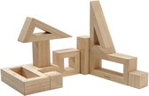 De fantasie van je kleintje wordt uitgebreid met deze 10 houten blokken. Kinderen kunnen hun eigen gebouwen en steden creëren terwijl ze hun creativiteit en verbeeldingskracht uite