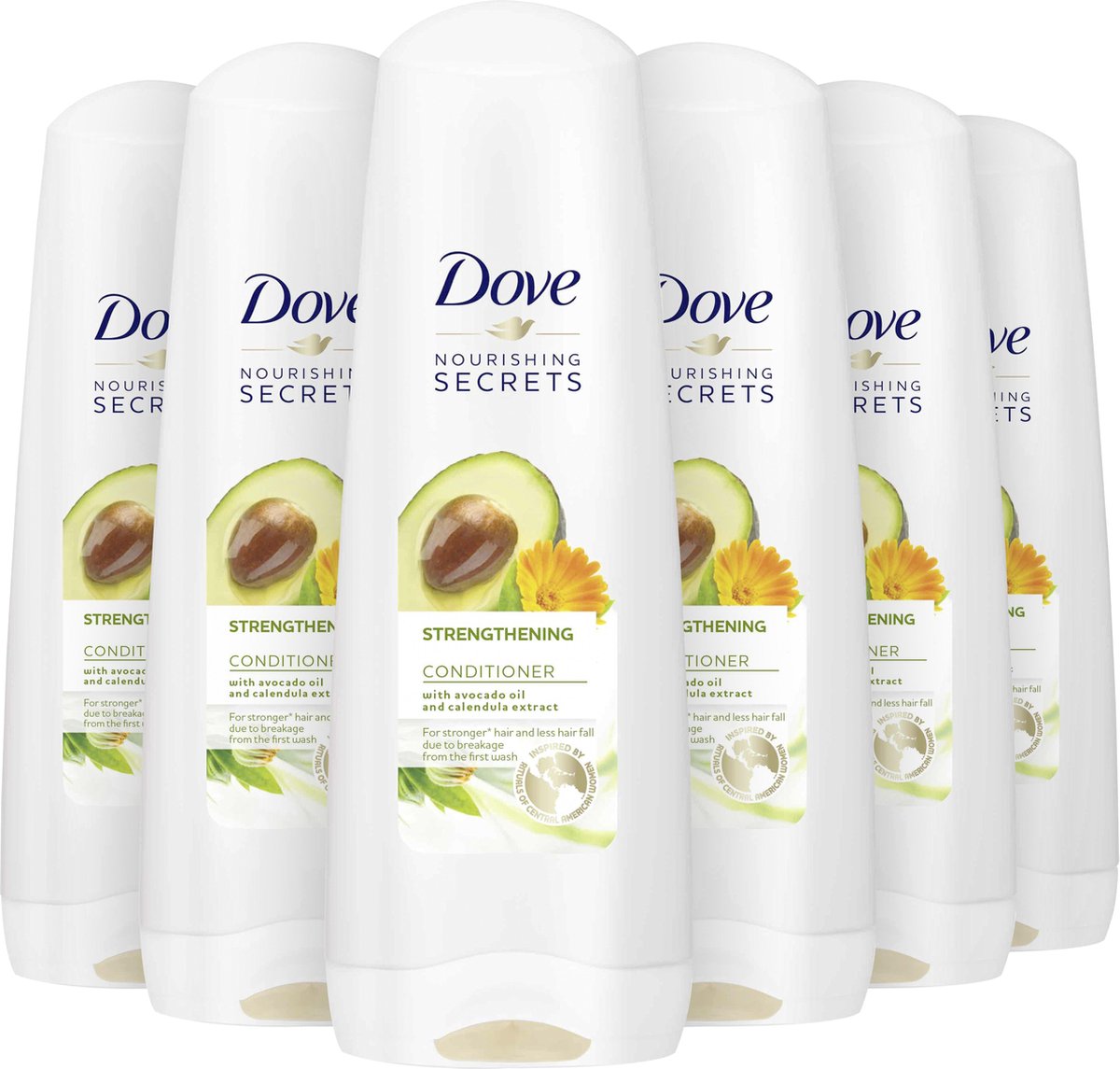 Dove Nourishing Secrets Strengthening Conditioner - 6 x 200 ml - Voordeelverpakking
