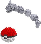 Bouw je eigen Onix pokemon figuur speelgoed + inclusief pokeball GO - figuren - bekend van TV