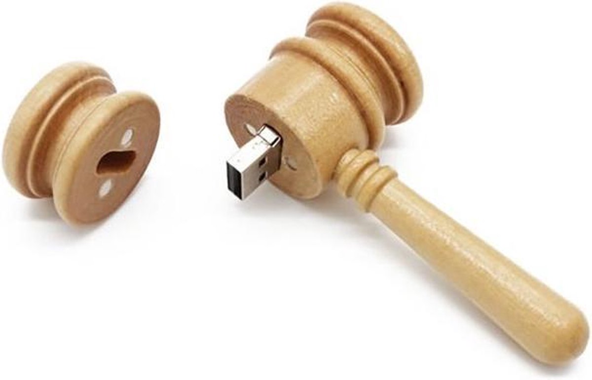 Allesmakkelijk.nl 2020 Usb-stick - USB 2.0 A - 64 GB - hout kleur