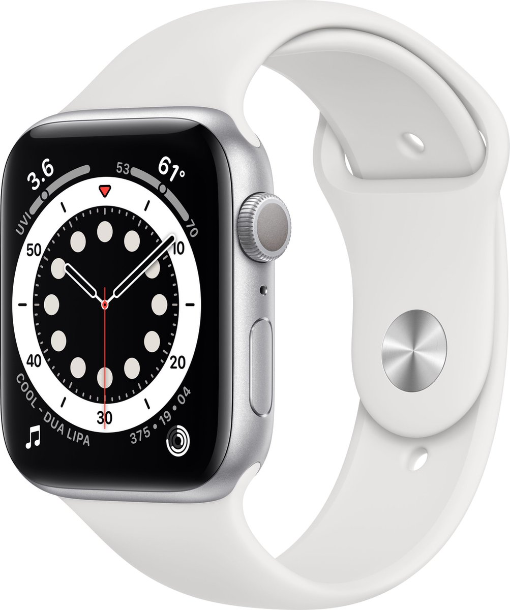 Laan Proberen verdrievoudigen Apple Watch Series 6 - 44 mm - Zilver | bol.com
