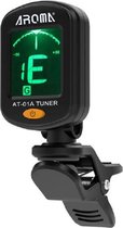 Aroma AT-01A Gitaar Tuner - Stemapparaat - Draaibaar - LCD Display - Zwart