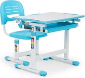 Tommi kinderschrijftafel 2-delige set tafel & stoel in hoogte verstelbaar - blauw