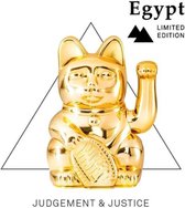 Donkey - Wuivende Gelukskat - Egypt Limited Edition - glanzend goud