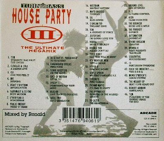 House Party 3 - The Ultimate Megamix - Various Artists Mixed By Ronald Molendijk