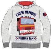 Brandweerman sam sweater - hoodie - grijs - maat 116 / 6 jaar