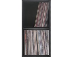 VDD Vinyl - Platenspeler Meubel - Lp kast - Vinyl kast - Platenspeler kast - Lp meubel - Platen kast - Vinyl opberg systeem - Lp platen opbergkast - Opbergen lp vinyl platen - Vinyl opbergkas - Vinyl houder - 69 x 34 x 33 cm - zwart