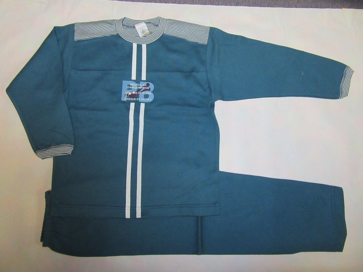 Petit Bateau - Pyjama voor jongen - Petrol - Duiker - 6 jaar  114