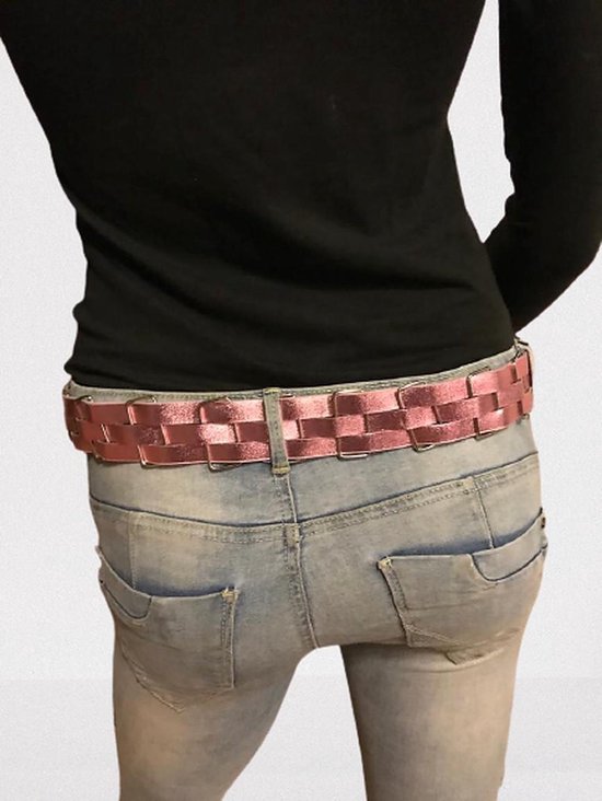 Dames riem – Broekriem – 100 cm – Heupriem – Plastic riem -Roze riem – 4 cm breed – 4 kleuren beschikbaar –