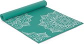 Fit Nine Yoga Mat Met Mandala Print - 176 x 61 x 0.4 - Sportmat Met Draagkoord - Yogamat voor Sport en Fitness