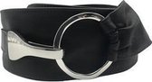 Zwarte riem - Cashmire Black  Dames riem - Broekriem Dames - Dames riem -  Dames riemen - heren riem - heren riemen - riem - riemen - Designer riem - luxe