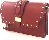QUEENX BAGS Zip lederen crossbody ROOD