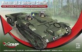 Mirage  Renault UE 2 Universal Carrier Carrier with Tracked Transport Trolley (Franse versie) + Ammo by Mig lijm