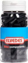 Pot a 150 kabelhoedjes 5.0mm pvc sis zwart elv1160pvc5-1