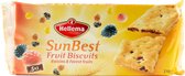 Hellema SunBest Fruit Biscuits Rozijn & Bosvruchten - Ontbijtbiscuits - Natuurlijke, lekkere smaak - Verantwoordelijke start van je dag - Natuurlijke ingrediënten - Voor tussendoor