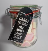 Candy Factory Weckpot Spek Hartjes - 115 Gram