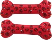 Ripper Merchandise LTD - KF - 2 rode strass botten haarspelden