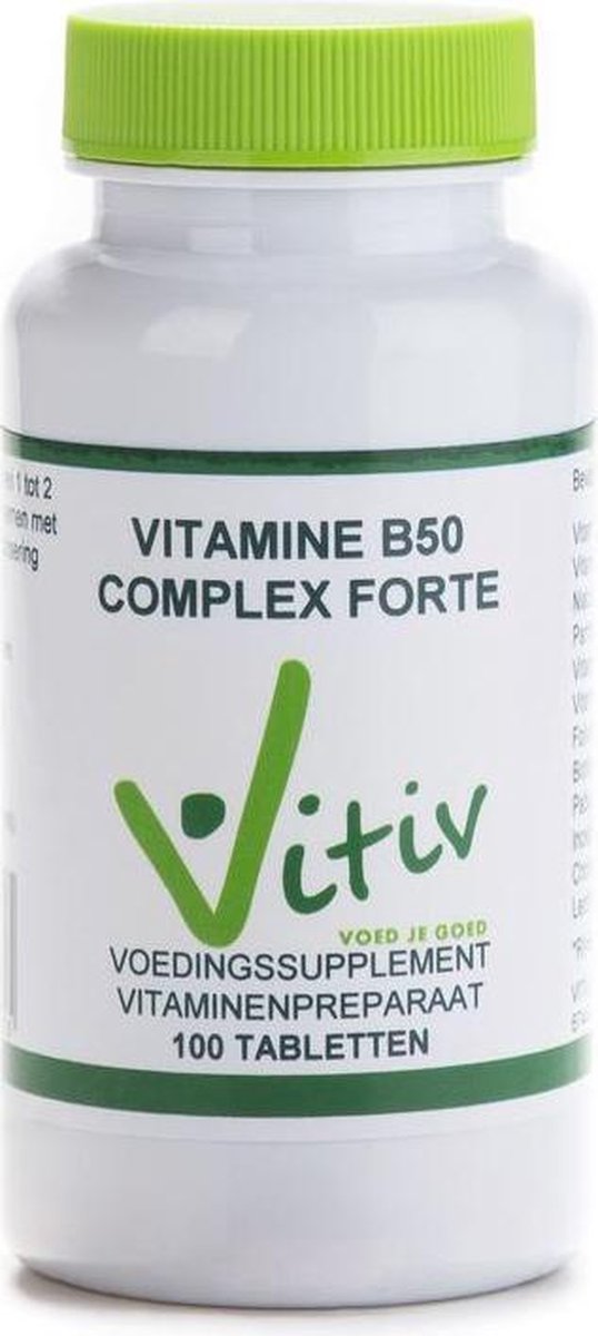 Vitiv Vitamine B-50 complex 100 tabletten