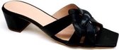 KUNOKA Martine Black - Sandalen met hak Dames - maat 36 - Zwart