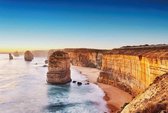 Fotobehang - Cliff at Sunset in Australia 384x260cm - Vliesbehang