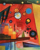 Kunstdruk Wassily Kandinsky - Schweres Rot 60x80cm