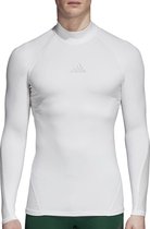 adidas Thermoshirt - Maat M  - Mannen - wit