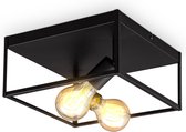 B.K.Licht - Metaalen Plafondlamp - industriële design - excl. E27 lichtbron